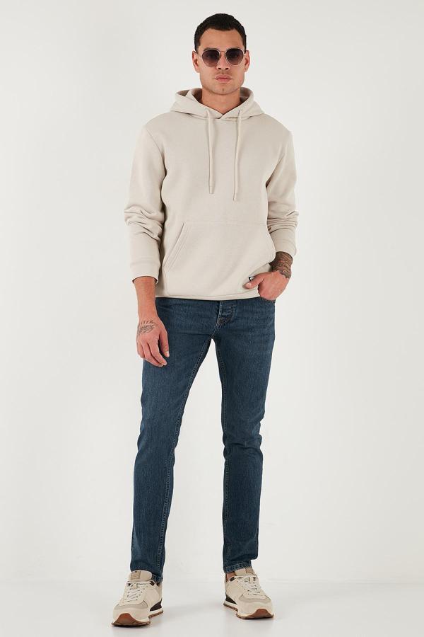 Buratti Pamuklu Slim Fit Normal Bel Dar Paça Jeans Erkek Kot Pantolon 1124C04NAPOLI LACİVERT - Image 1