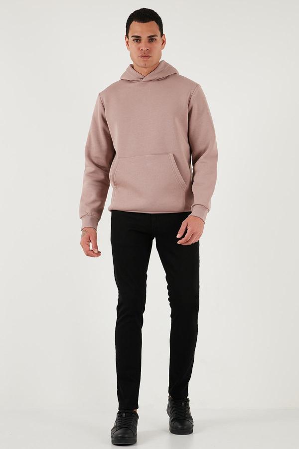 Buratti Pamuklu Slim Fit Yüksek Bel Dar Paça Jeans Erkek Kot Pantolon 3300C01TOKYO SİYAH - Image 1