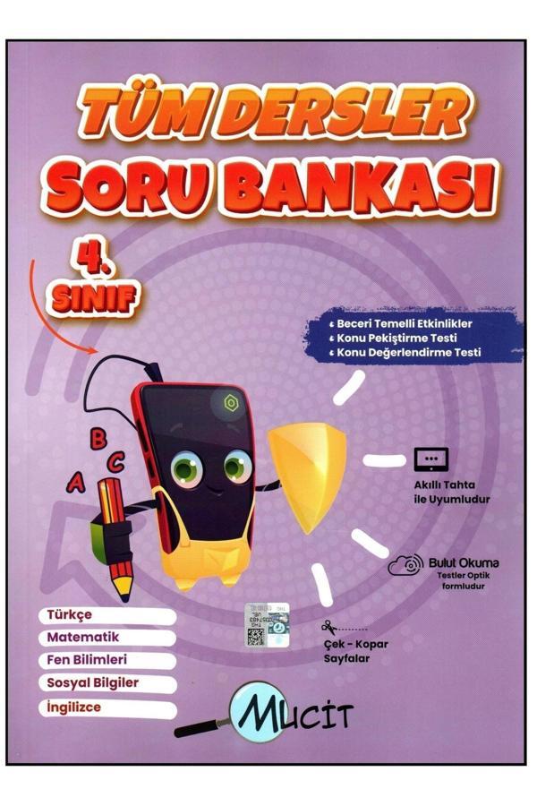Mucit 4. Sınıf Tüm Dersler Soru Bankası-beceri Temelli Etkinlik,pekiştirme Ve Değerlendirme Testleri - Mucit Yayınları - Image 1
