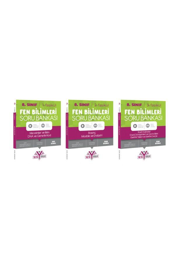 8.sınıf Fen Bilimleri Soru Bankası Tam Set 3 Fasikül - Yok Yok Yayınları - Image 1