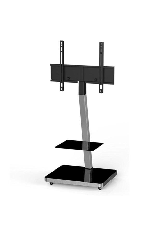 Sonorous Pl 2710 Blk Slv Tekerlekli Televizyon Sunum Sehpası 40'' - 65'' Tv Sehpası - Image 1