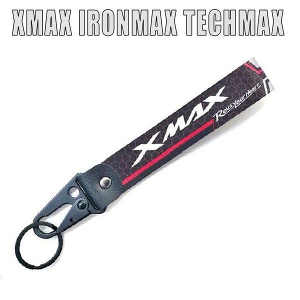 Xmax Techmax Ironmax Anahtarlık Tekstil Karabinalı Xmax Logo Baskılı - Image 1