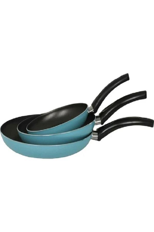 Mehtap 3'Lü Tava Seti 18 22 26 Cm Turkuaz - Image 1