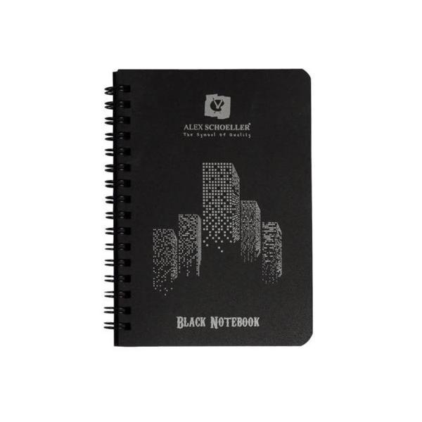 Supertrend Black Notebook Spiralli Siyah Defter A6 120 gr. 60 yaprak - Image 1