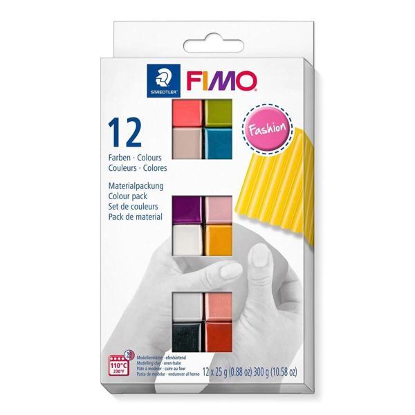 Supertrend Fimo Soft Polimer Kil Seti 12 Renk x 25 gr. Fashion (Moda) Renkler - Image 1