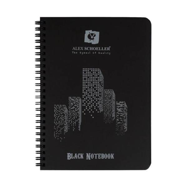 Supertrend Black Notebook Spiralli Siyah Defter A5 120 gr. 60 yaprak - Image 1