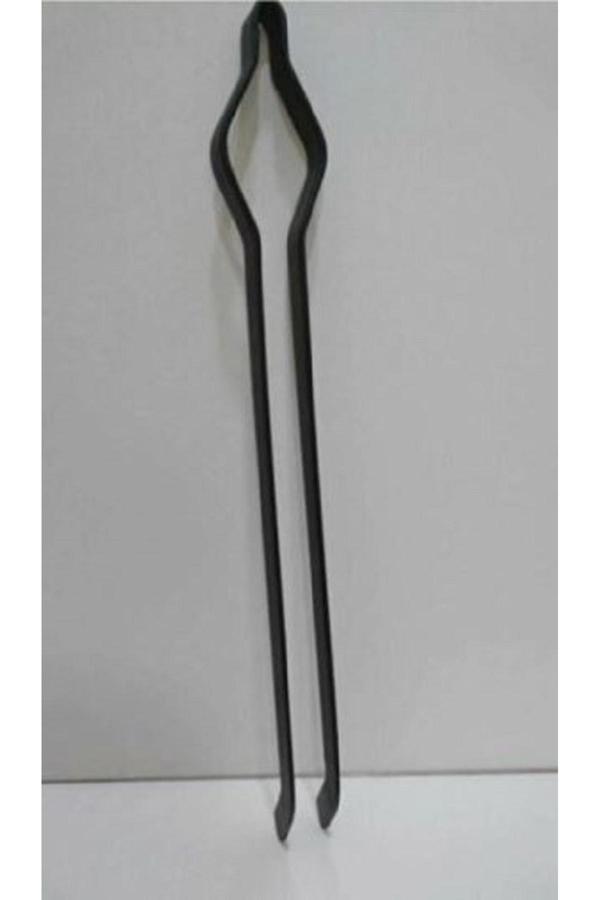 Sobapark Demir Maşa Ateş Maşası Köz Maşası Odun Kömür Kestane Mangal Maşası 60 Cm Kalın Demir Maşa - Image 1