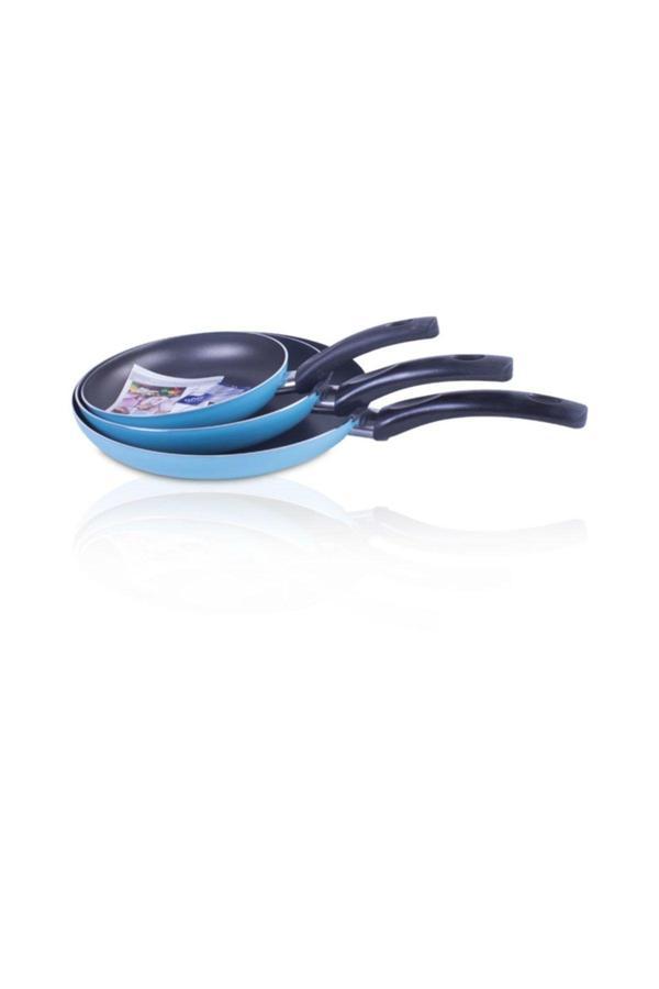 Mehtap 3'Lü Tava Seti 18+22+26 Cm - Image 1