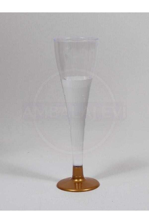 Ambalaj Evi Bardağı 6 Adet Gold Mika Şampanya Kadehi Yılbaşı Sofra Ürünleri Bride To Be Kadeh - Image 1