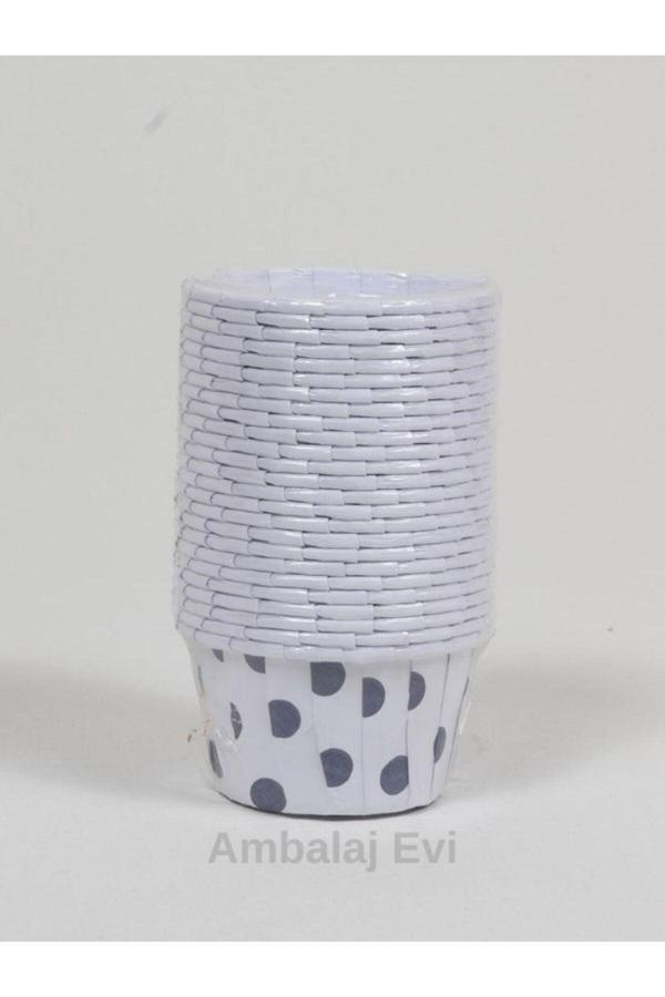 Ambalaj Evi Lacivert Puantiyeli Muffin Kalıbı Muffin Cupcake Kalıbı Kek Kapsülü Bride To Be Parti Muffin Kabı - Image 1