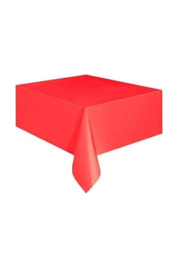 Ambalaj Evi Doğum Günü Masa Örtüsü Kırmızı - Image 1