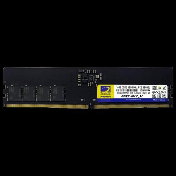 Twinmos Tmd516gb4800u40, 16gb, Ddr5, 4800mhz,  Cl40, 1.1v Desktop Ram - Image 1