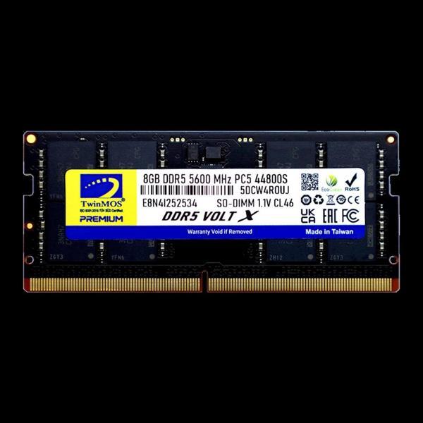 Twinmos Tmd58gb5600s46, 8gb, Ddr5, 5600mhz,  Cl46, 1.1v Notebook Ram - Image 1