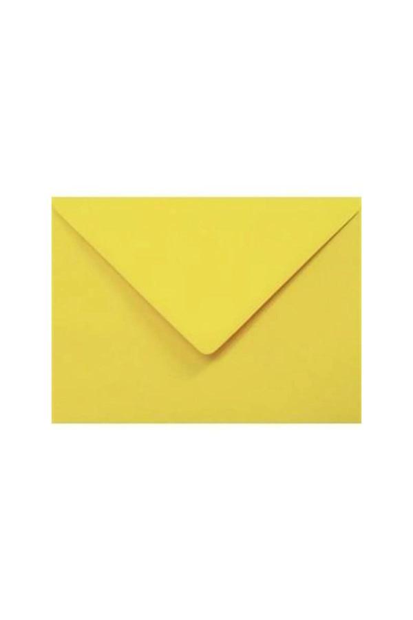 Ambalaj Evi Renkli Mektup Davetiye Organizasyon Zarfı 50 Adet Sarı Zarf - Image 1