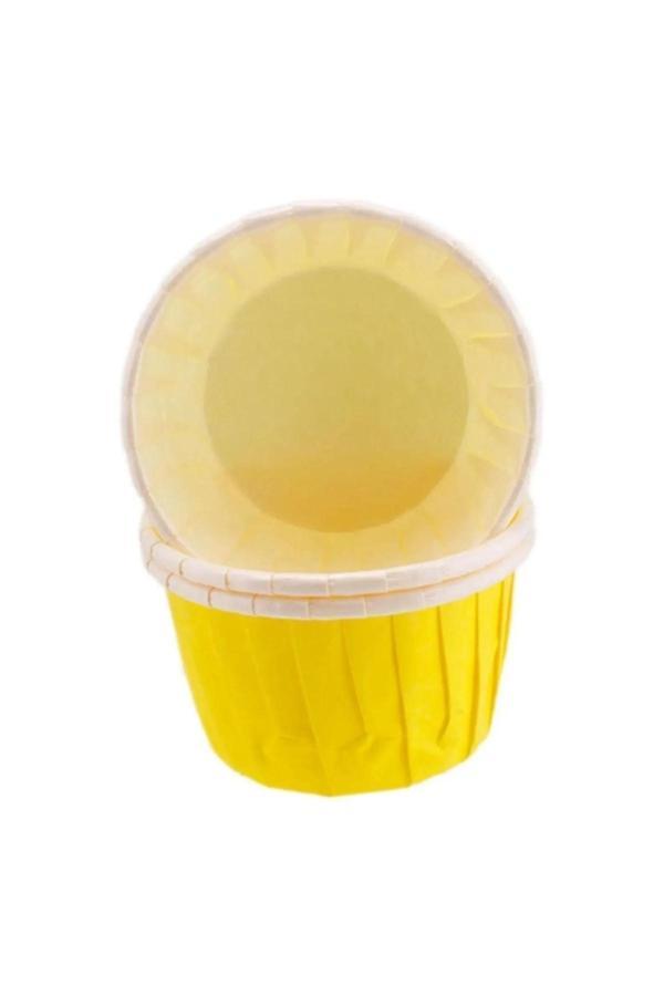 Ambalaj Evi Sarı Muffin Kabı Muffin Cupcake Kağıdı 25 Adet Muffin Ve Sufle Pişirme Kapsülü - Image 1