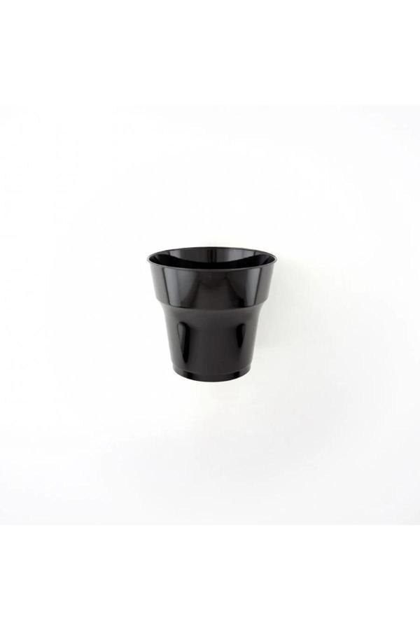 Ambalaj Evi Mika Plastik Bardak 25 Li Kristal Mika Bardak Siyah - Image 1