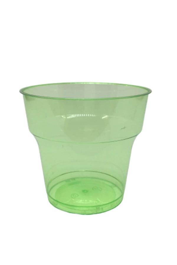 Ambalaj Evi Mika Plastik Bardak 25 Li Kristal Mika Bardak Yeşil - Image 1