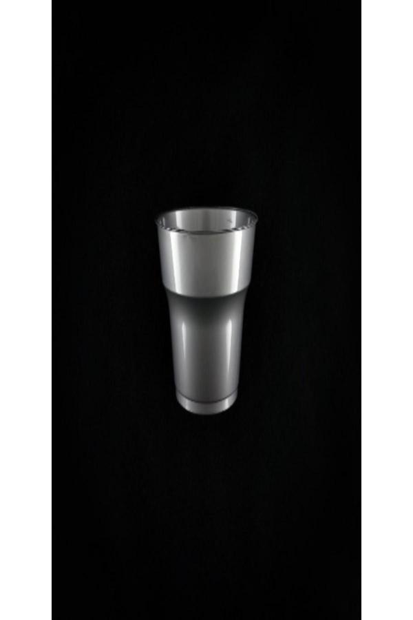 Ambalaj Evi Mika Plastik Gümüş Bardak 25 Li Kristal Mika Bardak - Image 1