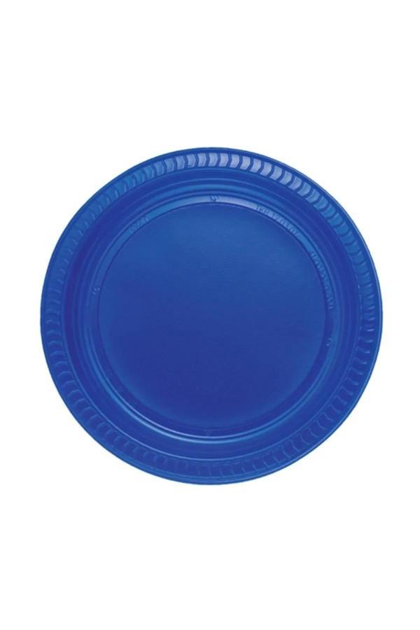 Ambalaj Evi Plastik Tabak 25 Kişilik Doğum Günü Parti Tabak Lacivert - Image 1