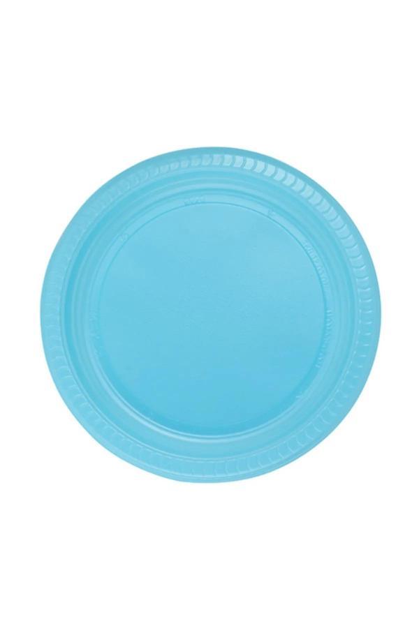 Ambalaj Evi Plastik Tabak 25 Kişilik Doğum Günü Parti Tabak Mavi - Image 1