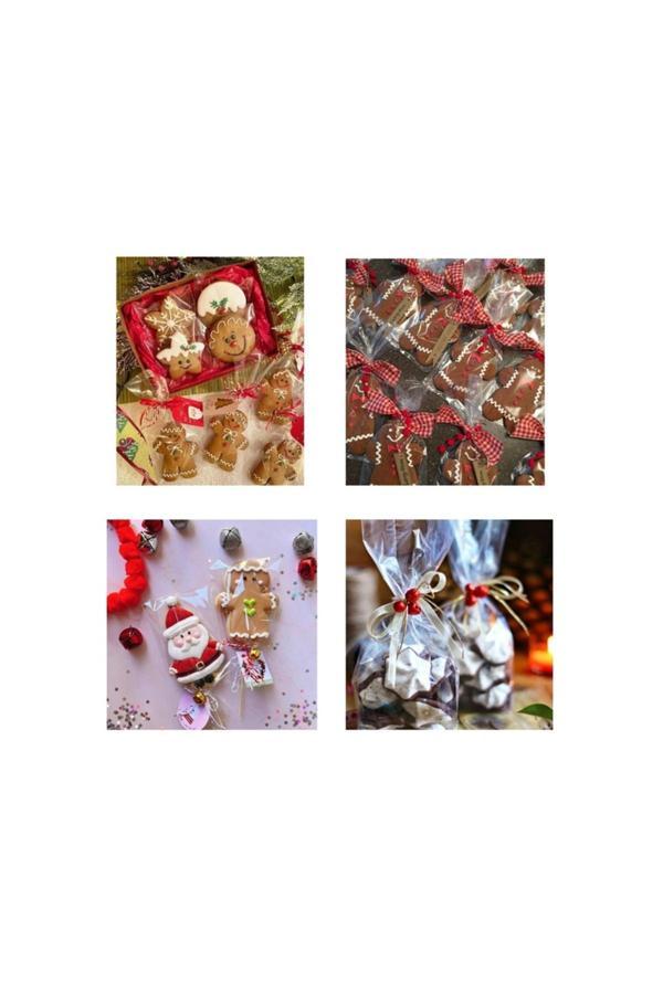 Ambalaj Evi Yılbaşı Cookie Poşeti 10X20 Cm 1000 Adet - Image 1