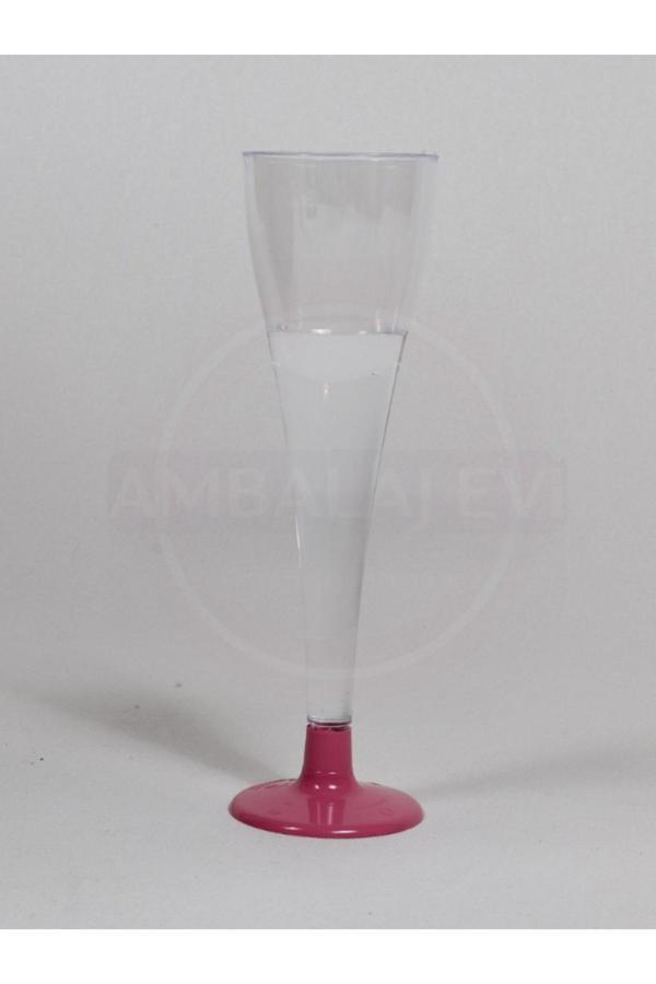 Ambalaj Evi Şampanya Bardağı 6 Adet Pembe Mika Şampanya Kadehi Yılbaşı Sofra Ürünleri Bride To Be Kadeh - Image 1