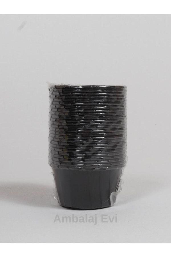 Ambalaj Evi Siyah Muffin Kalıbı Muffin Cupcake Kalıbı Kek Kapsülü Bride To Be Parti Muffin Kabı 25 Adet - Image 1