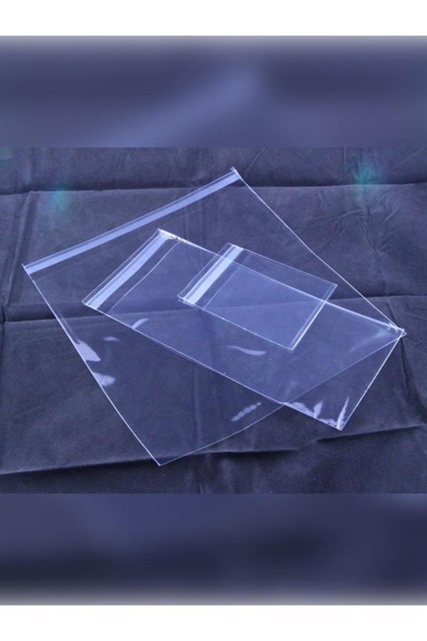 Ambalaj Evi 5X15 Cm Şeffaf Yapışkanlı Poşet Opp Kendinden Yapışkanlı Jelatin Parlak Poşet 50 Adet - Image 1