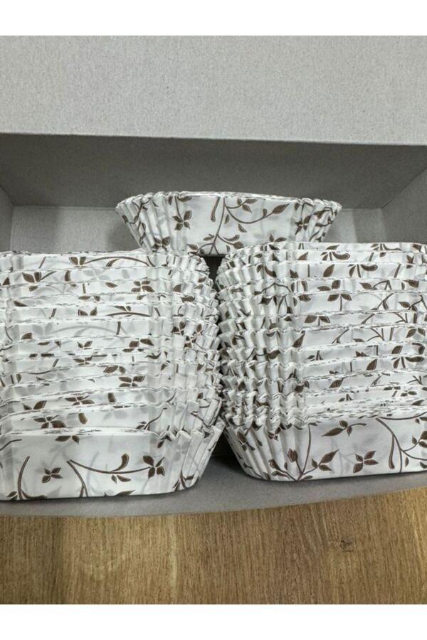 Ambalaj Evi Ekler Kağıdı Desenli  Ekler Kapsülü Büyük Boy 600 Adet - Image 1