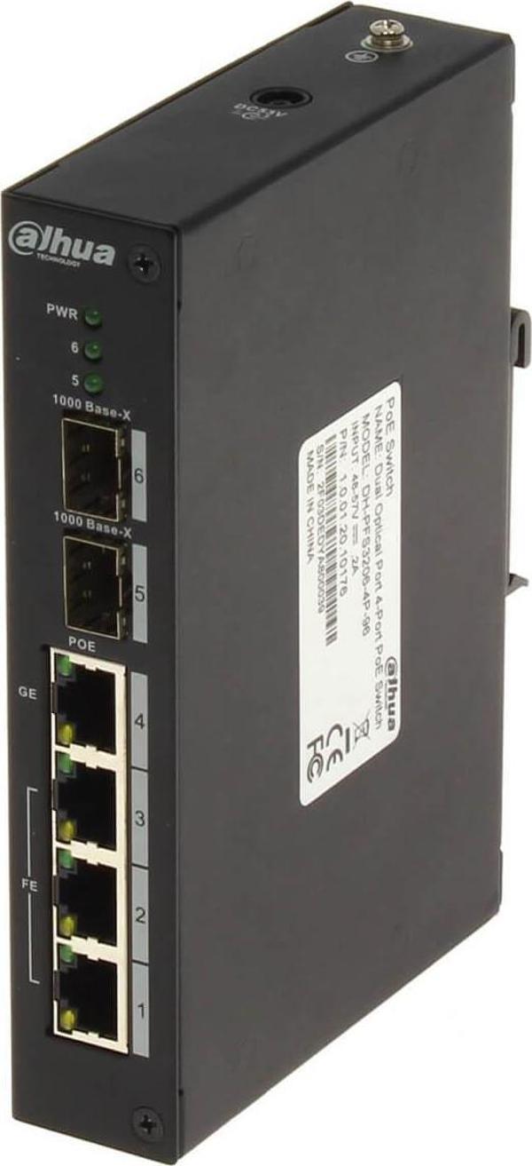 Dahua PFS3206-4P-96 4port Poe Yönetilemez Switch - Image 1