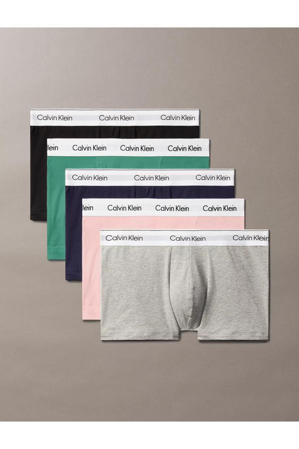 Calvin Klein Erkek Marka Logolu Elastik Bantlı Günlük Kullanıma Uygun Gri-Pembe-Yeşil-Lacivert-Siyah - Image 1