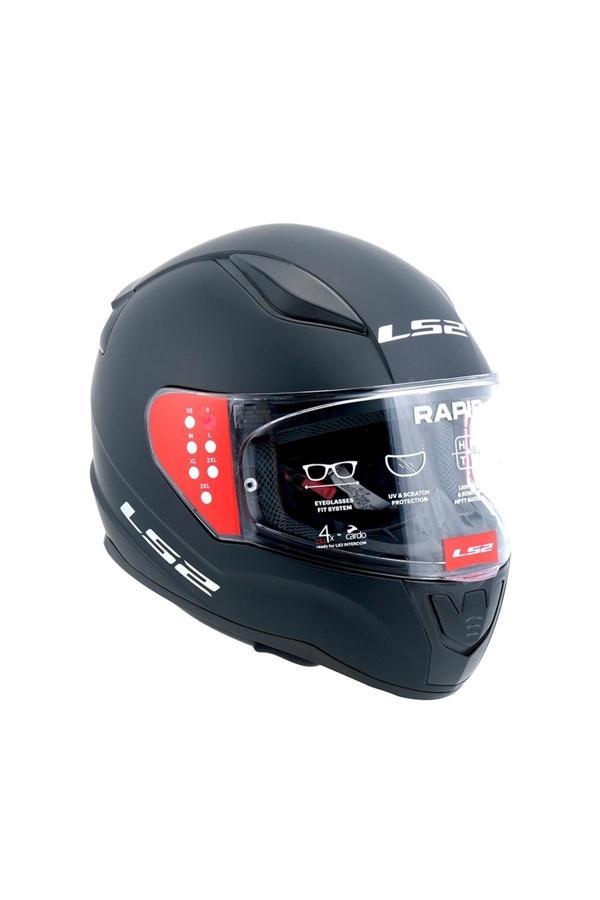 Ls2 Rapıd Iı Motosiklet Kaskı Ff353-Solıd-Matt-Black - Image 1