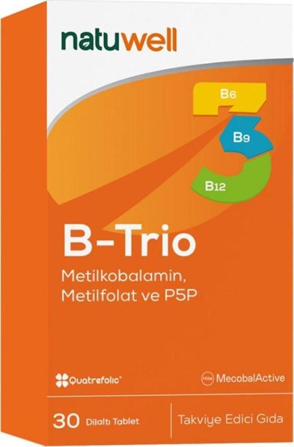 Natuwell B-Trio 30 Dilaltı Tablet - Image 1