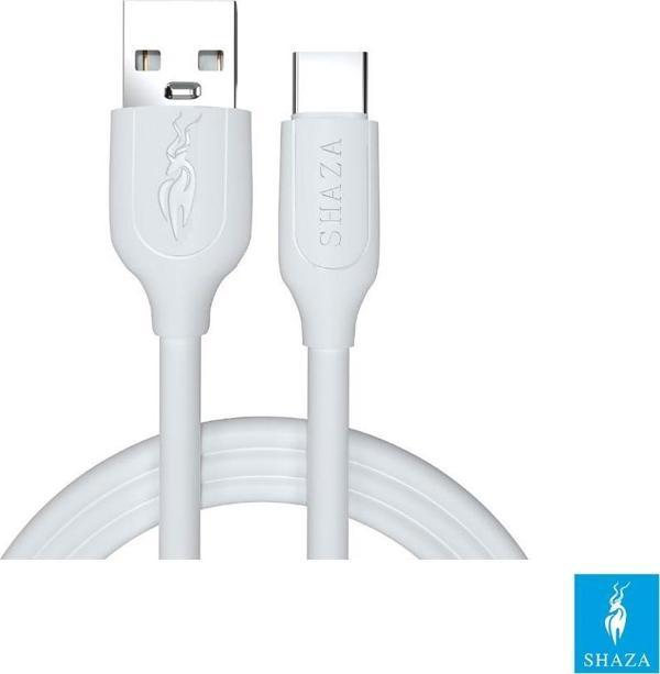 SHAZA USB To Type-C 2.4A Hızlı Şarj ve Data Kablosu - 1 Metre - Image 1