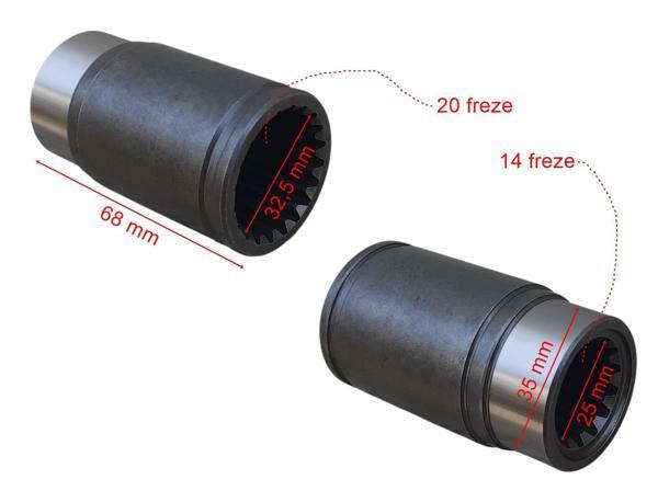 Atv Cf 550 Şaft Kayıcı Kovan İç 14-20 Freze 68 Mm Öm - Image 1