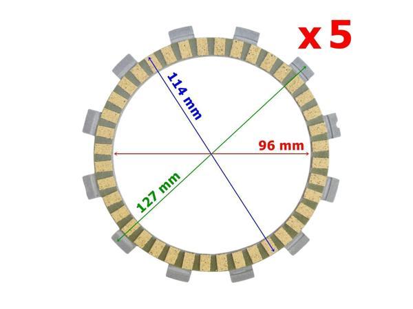 Cf Moto Nk 150 Debriyaj Balatası 5 Li A Kalite 12 Tırnak 96-114-127 Mm - Image 1