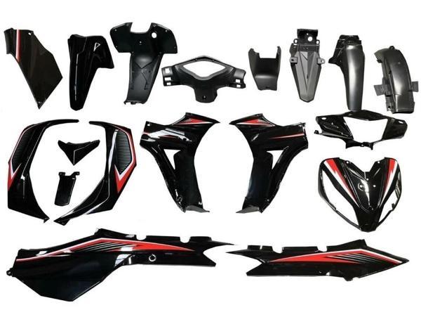 Kuba Cub Ege Kaporta Seti Siyah 19 Parça - Image 1