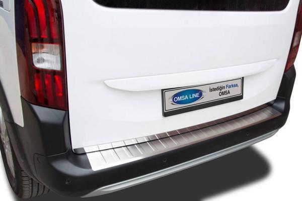 Peugeot Rifter Arka Tampon Eşiği - Krom Taşlı | 2019 ve Sonrası - Image 1