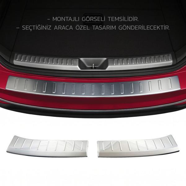 Renault Megane 4 Arka Tampon Eşiği - Krom (2 Parça) | 2016 ve Sonrası, HB - Image 1