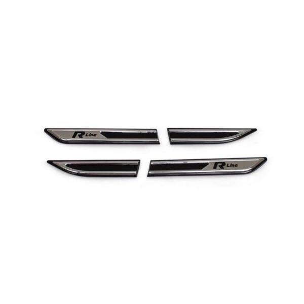 VW Passat B8 Çamurluk Çıtası - Krom+Plastik, Mavi, R-Line (4 Parça) | 2015 ve Sonrası, SD - Image 1