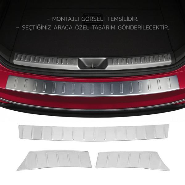 VW Tiguan Arka Tampon Eşiği - Krom (3 Parça) | 2007-2015 Arası - Image 1