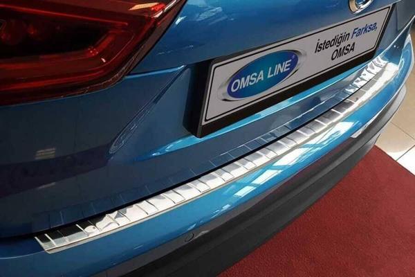 Nissan Qashqai Arka Tampon Eşiği - Krom Taşlı | 2014-2017 Arası - Image 1