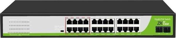 Zkteco PE242-300-G 24 Port Gigabit 2xSfp Uplink Poe Switch - Image 1