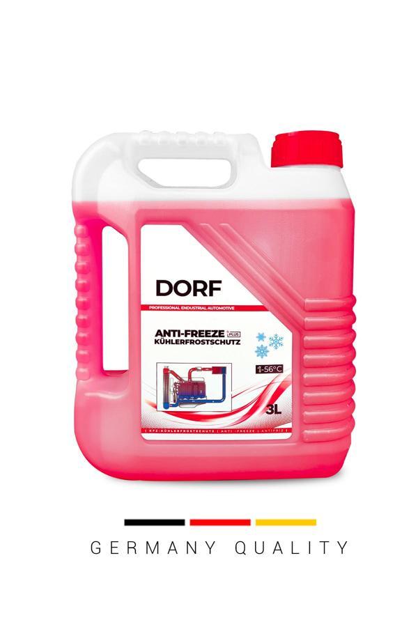 Dorf Germany Organik Kırmızı Antifriz Dört Mevsim Üstün Koruma 3 Lt Üretim 02/2024 - Image 1