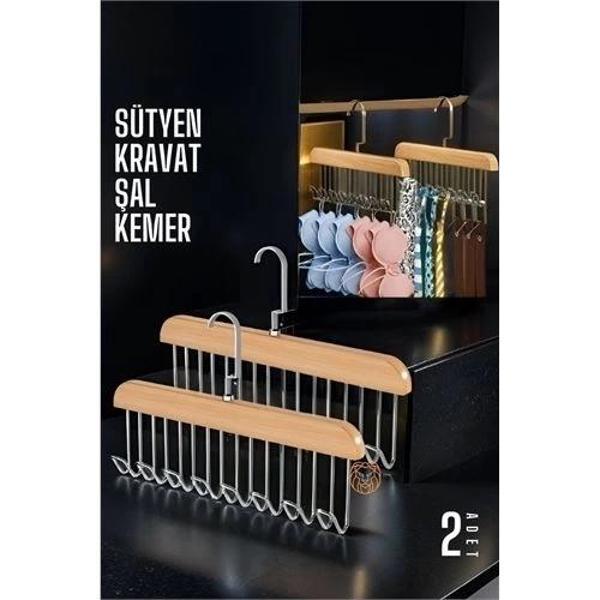 Dolap İçi Askı 2 adet Sütyen Şal Kravat Kemer Çanta - Image 1