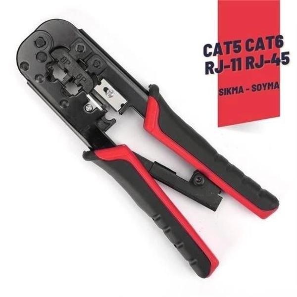 Cat5 Cat6 RJ-11 RJ-45 Kablo Sıkma ve Soyma Pensesi - Image 1
