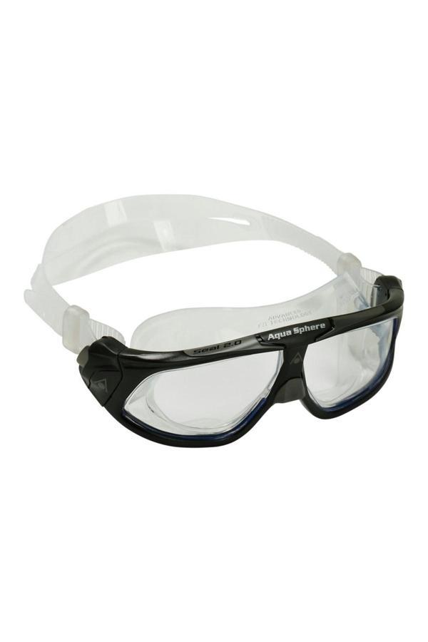 Aqua Sphere Seal 2.0 Şeffaf Lens Siyah Gri Yüzücü Gözlüğü - Image 1