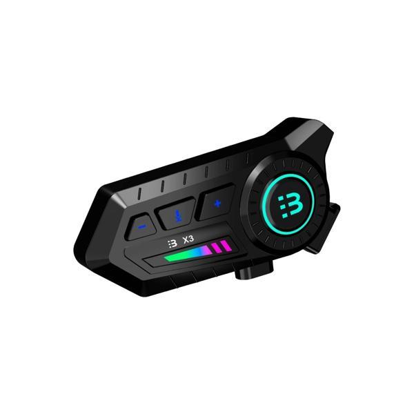 X3 Motor Kask Kulaklık Rgb Modlu Su Geçirmez 5.3 Bluetooth Intercom - Image 1