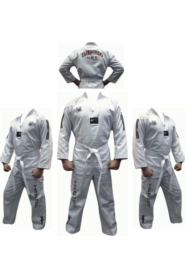 Whiteface Taekwondo Elbisesi & Çocuk Ve Yetişkin Beyaz Yaka - Image 1