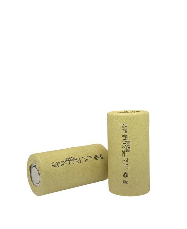 1.2V Ni-Cd SC 1500 Mah Kağıt Şarjlı Pil 3C (Başsız/Flat Head) - Image 1